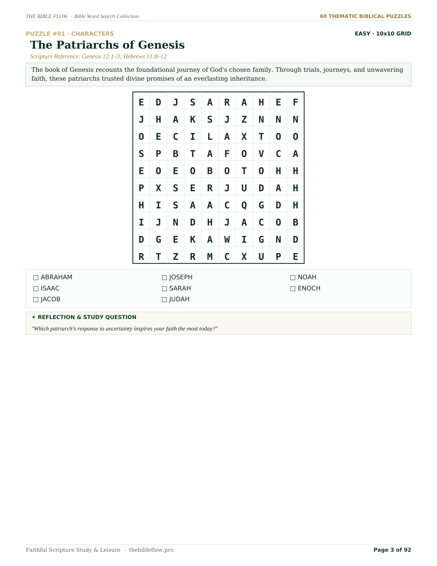 Puzzle #01 (Easy 10x10)