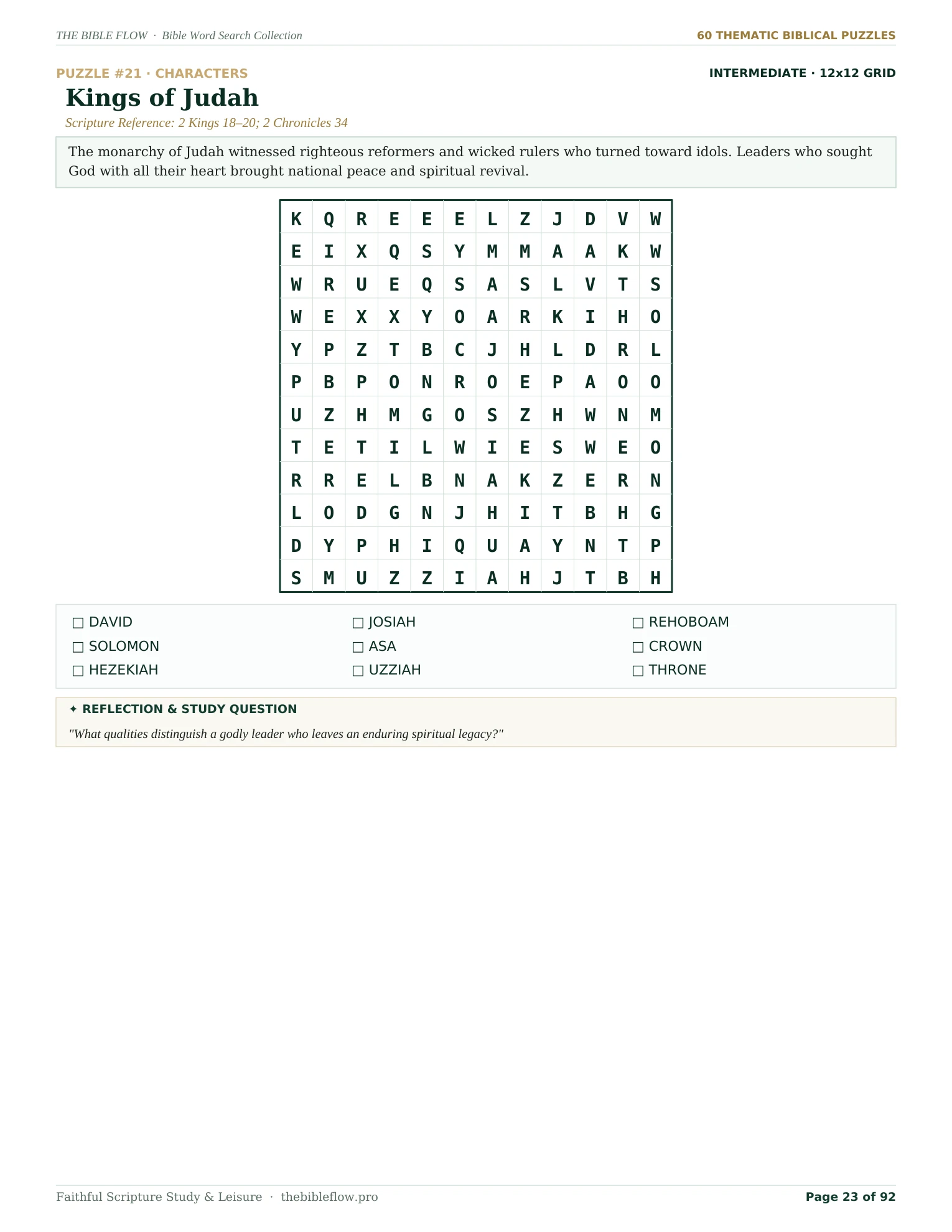 Puzzle #21 (Medium 12x12)